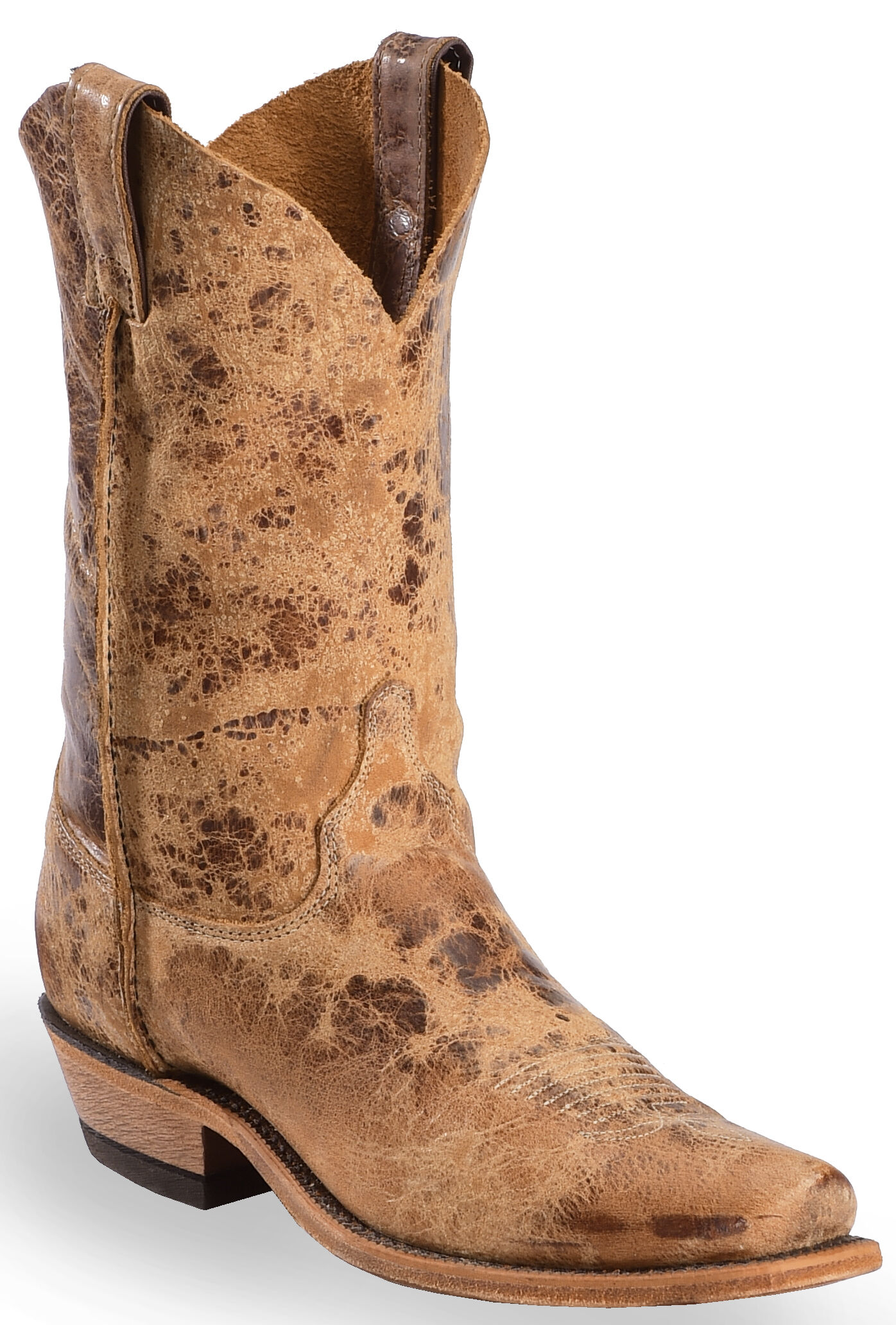 tan square toe cowboy boots