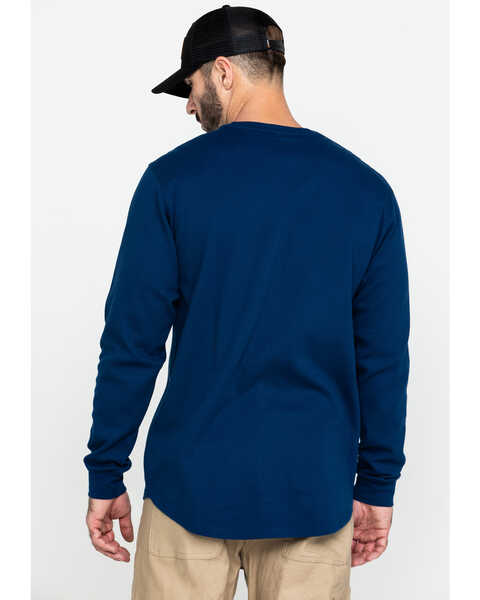 Image #2 -  Hawx Men's Wings Graphic Thermal Long Sleeve Work T-Shirt - Big & Tall , Blue, hi-res