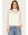 Image #1 - By Together Women's Mock Neck Lace Long Sleeve Top, Cream, hi-res