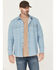 Image #1 - Hawx Men's All Out Light Wash Long Sleeve Snap Denim Work Shirt, Light Wash, hi-res