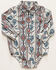 Image #1 - Wrangler Infant Boys' Southwestern Steerhead Print Long Sleeve Snap Western Onesie, Blue, hi-res