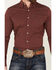 Image #3 - Ariat Men's Macoy Geo Print Long Sleeve Button-Down Stretch Western Shirt, Wine, hi-res
