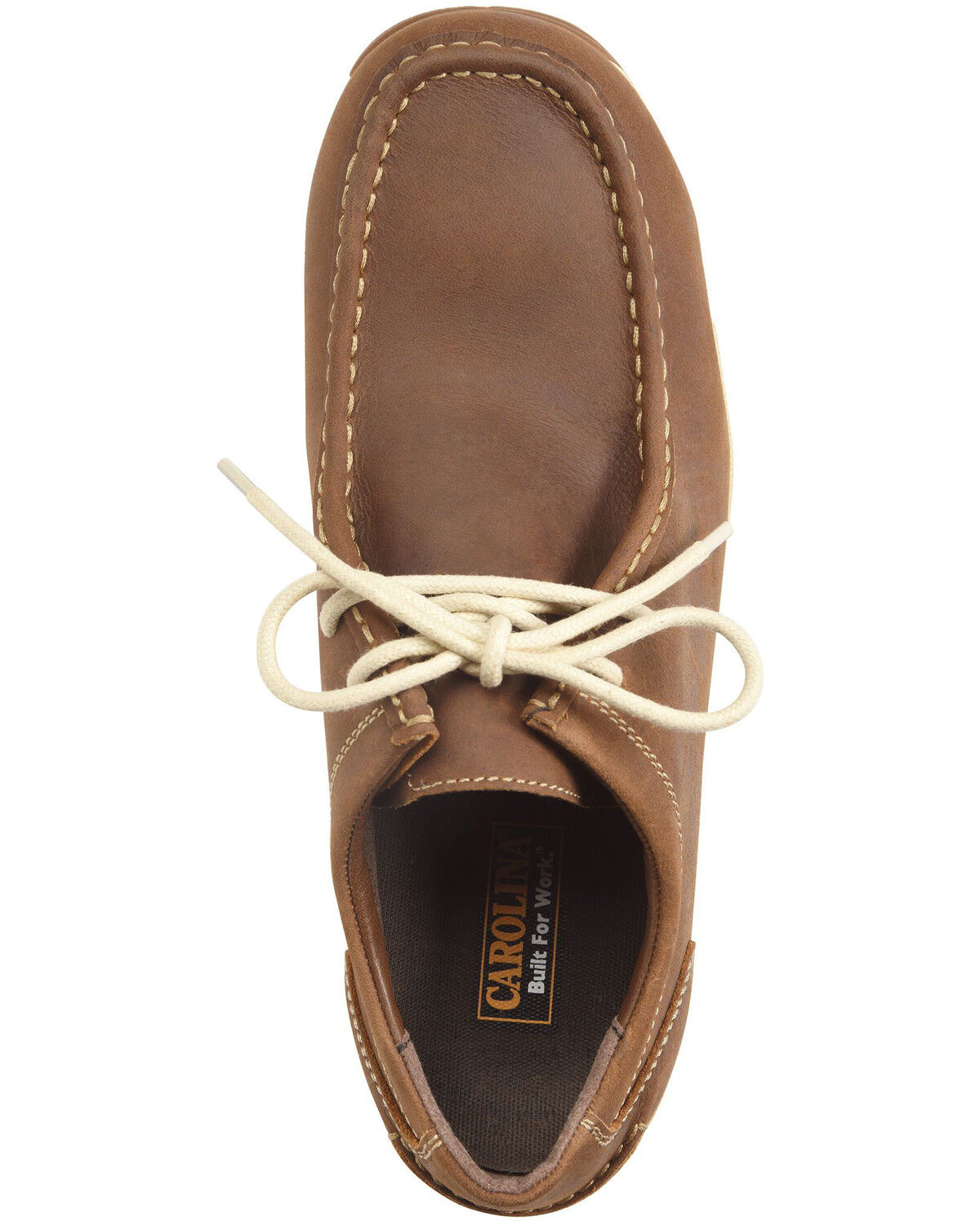 Image #5 - Carolina Men's S-117 ESD Work Shoes - Aluminum Toe, Mahogany, hi-res