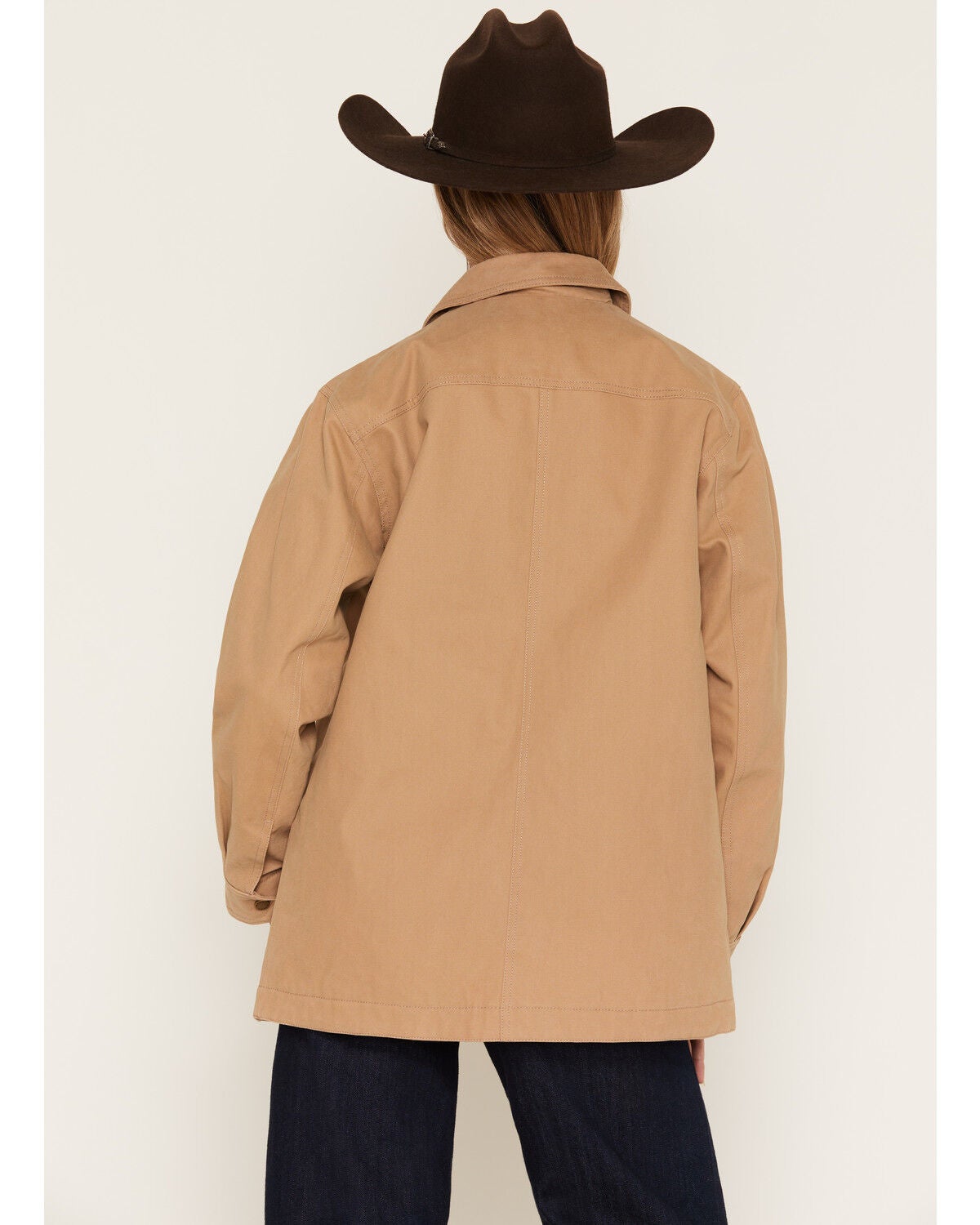 Image #4 - Ariat Women's Western Canvas Concealed Carry Chore Jacket, Beige, hi-res