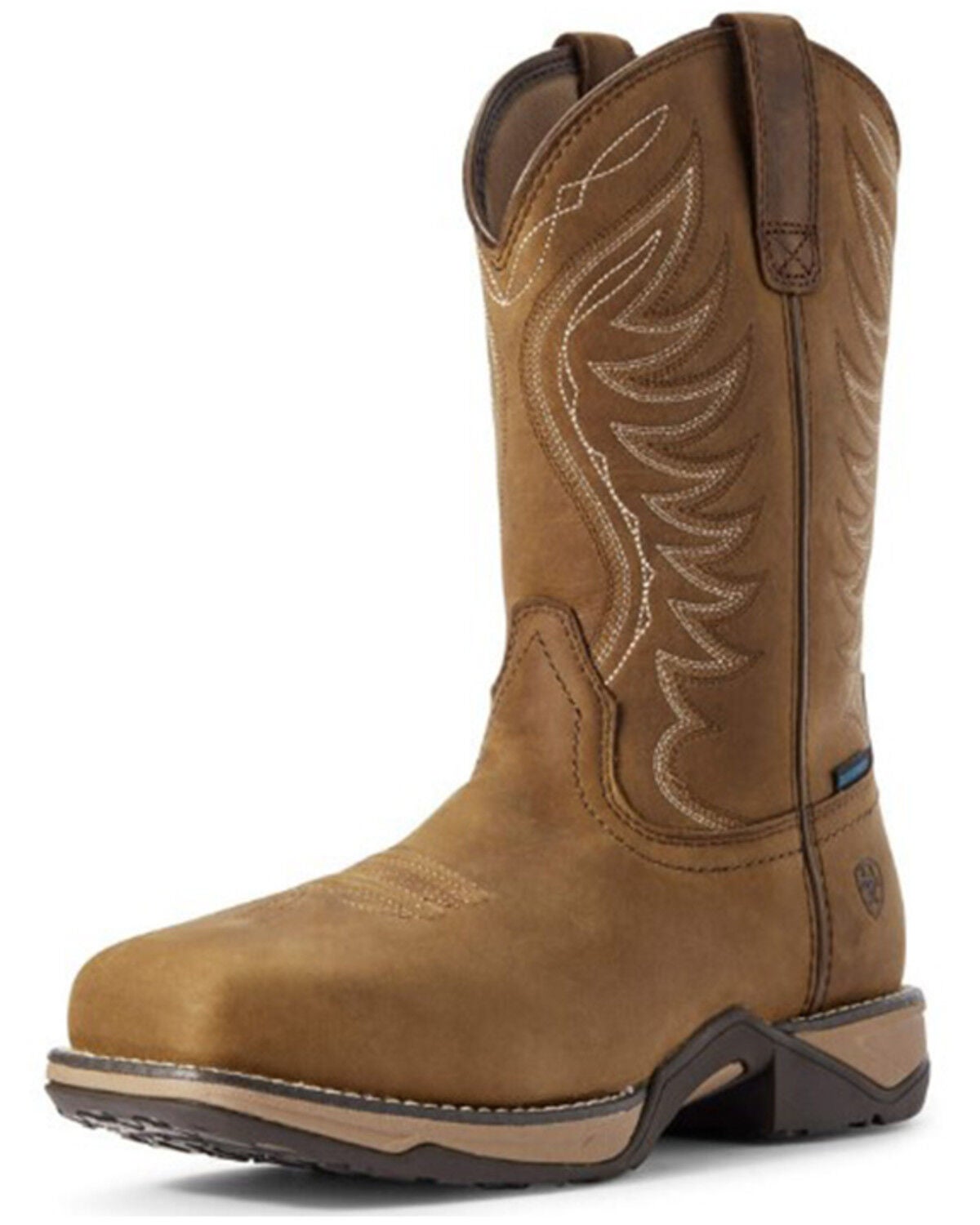Ariat Women's Anthem Waterproof Western Work Boots - Composite Toe, Brown, hi-res