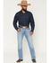 Image #1 - Wrangler Retro Men's Medium Wash Slim Bootcut Stretch Denim Jeans, Medium Wash, hi-res