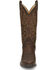 Image #4 - Justin Men's Leather Western Boots - Round Toe, Brown, hi-res