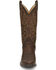 Image #4 - Justin Men's Leather Western Boots - Medium Toe, Brown, hi-res
