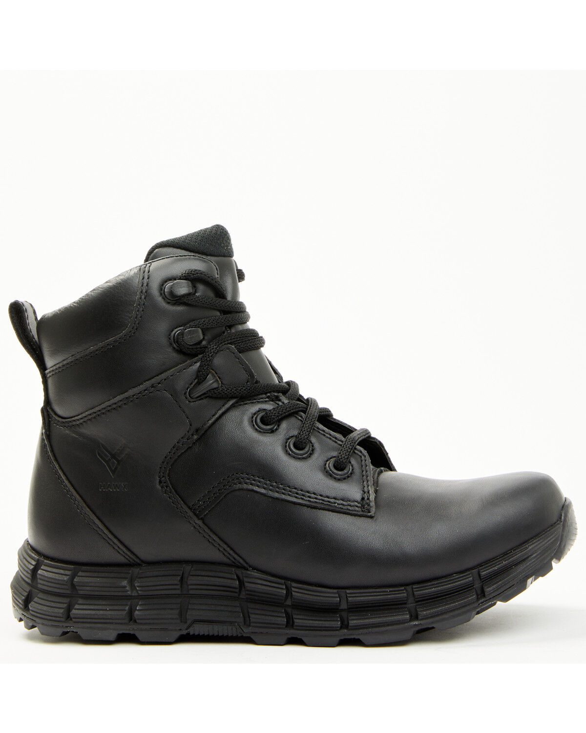 Image #2 - Hawx Men's 6" Lac-Up Work Boots - Soft Toe, Black, hi-res