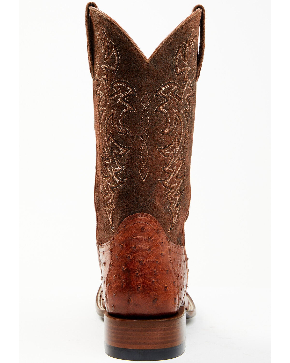 Image #5 - Cody James Men's Brandy Genuine Ostrich Exotic Western Boots - Broad Square Toe, , hi-res