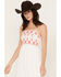Image #2 - Yura Women's Sleeveless Embroidered Midi Dress, White, hi-res