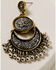Shyanne Women's Ida Chandelier Medallion Earrings, Silver, hi-res