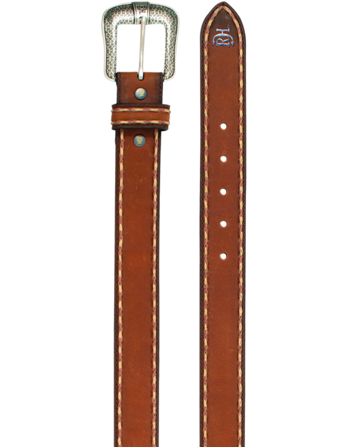 Image #1 - Red Dirt Hat Men's Genuine Leather Belt, Tan, hi-res
