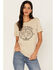 Image #1 - Paramount Network's Yellowstone Women's Ivory Steerhead Rope Graphic Tee, Ivory, hi-res