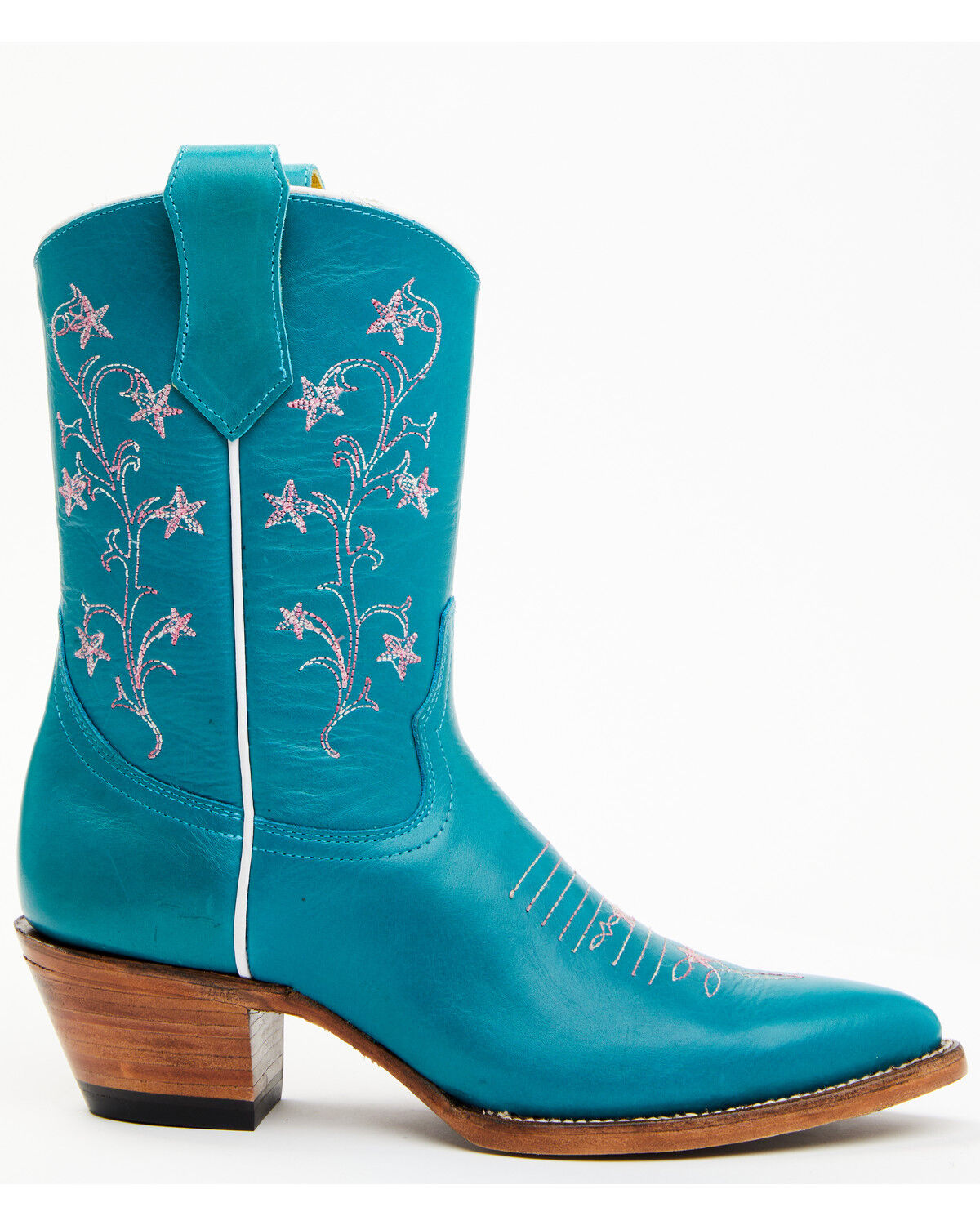 Image #2 - Planet Cowboy Women's Tiffany Stars Western Boots - Round Toe, Turquoise, hi-res