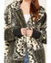 Image #3 - Mystree Women's Paisley Print Fur Hooded Jacket, Black, hi-res