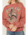 Image #3 - Rock & Roll Denim Women's Ride Em Cowboy Graphic Crewneck, Rust Copper, hi-res