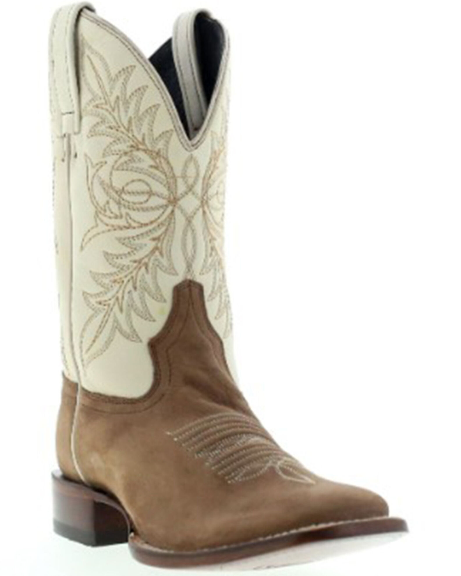 Botas Caborca For Liberty Black Women s Embroidered Leaf Western Boot Broad Square Toe