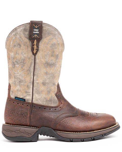 Image #2 - Cody James Men's Tyche Lite Performance Western Boots - Broad Square Toe, Brown, hi-res