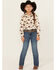 Image #1 - Wrangler Girls' Hanna Dark Wash Bootcut Stretch Denim Jeans, Dark Wash, hi-res
