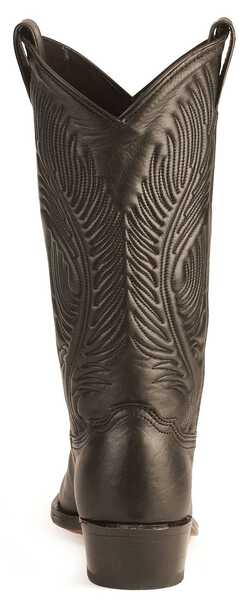 Image #7 - Abilene Women's Cowhide Western Boots - Pointed Toe, Black, hi-res