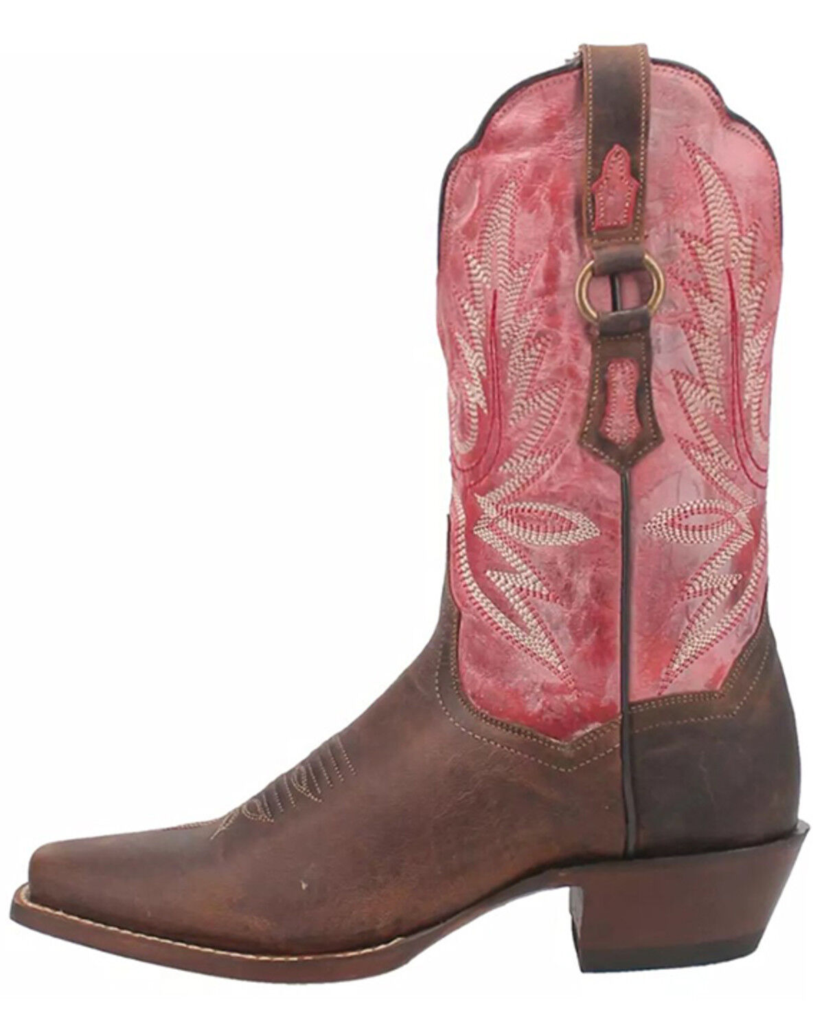 Image #3 - Dan Post Women's Tamra Western Boots - Square Toe, Brown, hi-res