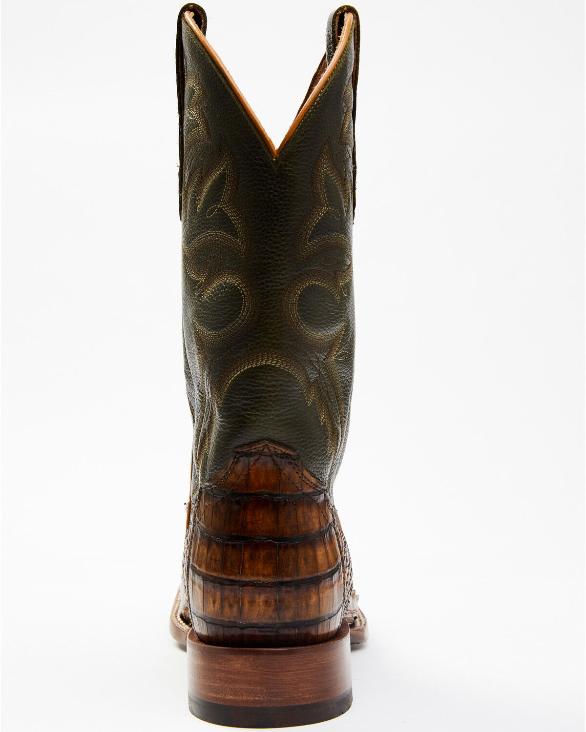 Cody James Men's Brown Exotic Caiman Tail Skin Western Boots