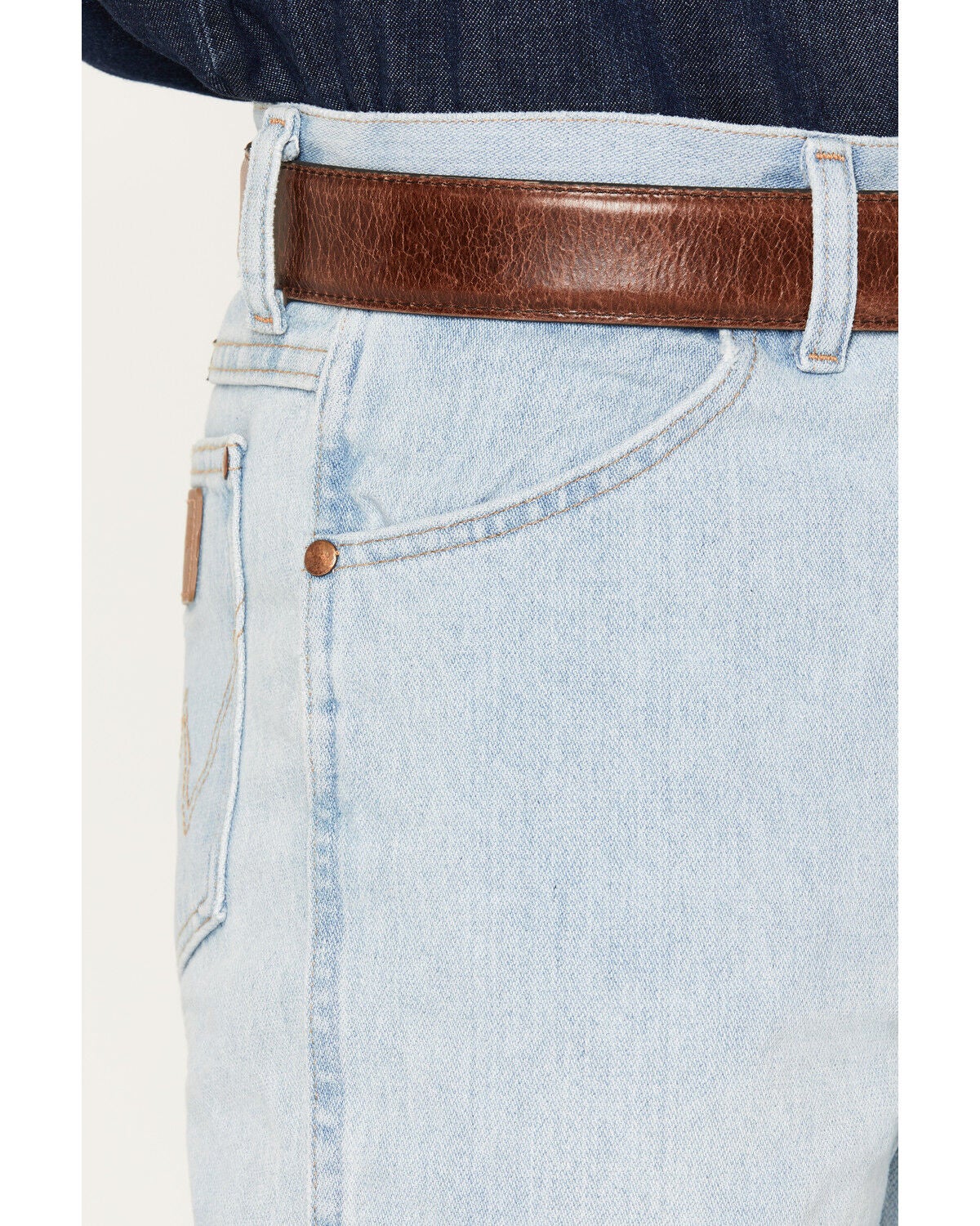 Image #2 - Wrangler Men's 936 Cowboy Cut Slim Fit Prewashed Jeans, Bleach Indigo, hi-res