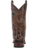 Image #5 - Laredo Women's Charli Performance Western Boots - Broad Square Toe, Distressed Brown, hi-res