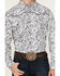 Image #3 - Cowboy Hardware Men's Paisley Print Long Sleeve Snap Western Shirt, White, hi-res