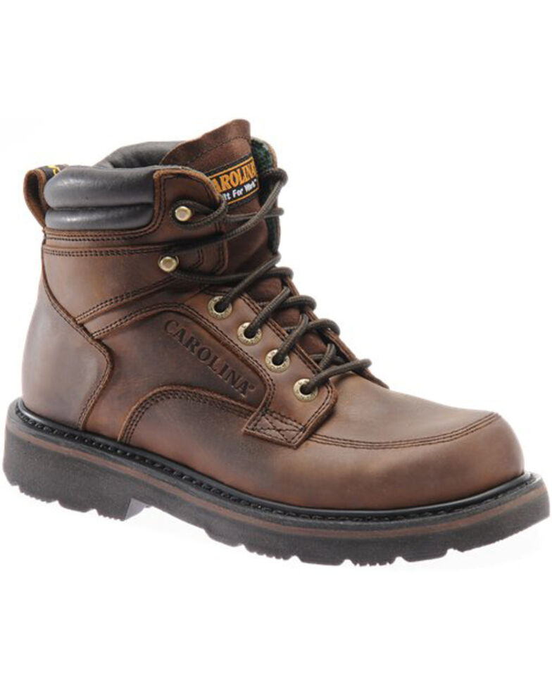 Carolina Men's 6" Scope Work Boots - Steel Toe , Brown, hi-res