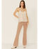 Image #2 - Miss Me Women's Ditsy Floral Lace Cami Top, Cream, hi-res