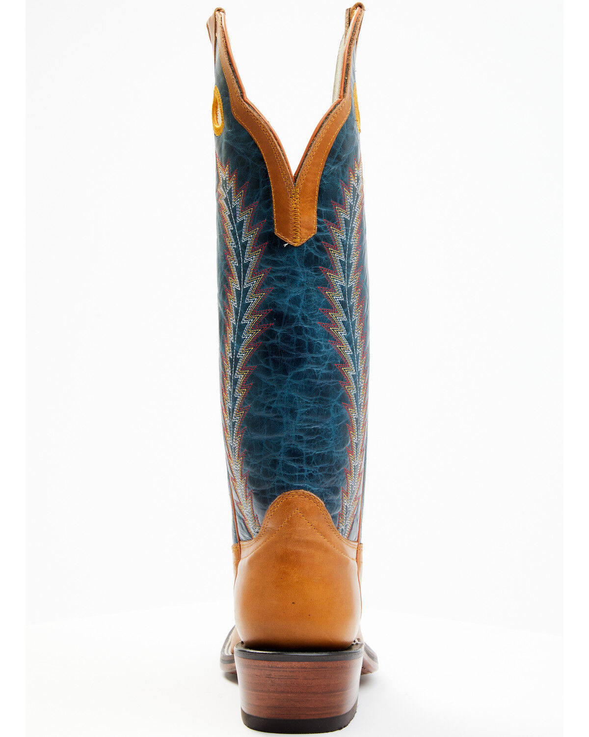 Image #5 - Hondo Boots Men's Crazy Horse Western Boots - Broad Square Toe, Tan, hi-res