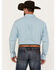 Image #4 - George Strait by Wrangler Men's Plaid Print Long Sleeve Button-Down Western Shirt - Big, Aqua, hi-res
