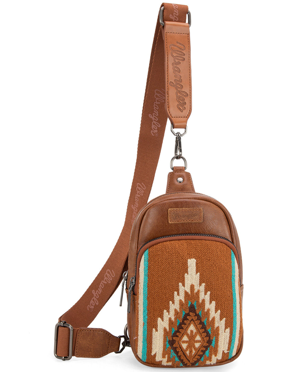 Image #4 - Wrangler Women's Daenerys Winter Southwestern Sling Bag, Brown, hi-res