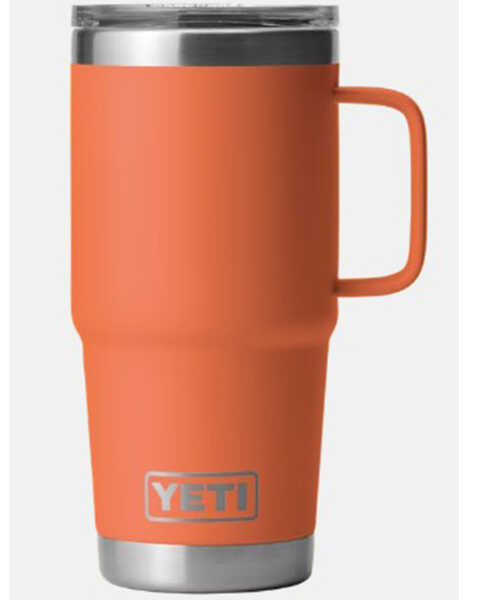 Yeti Rambler 20 oz Stronghold Lid Travel Mug - High Desert Clay , Light Orange, hi-res