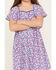 Image #3 - Molly Bracken Girls' Bow Back Dress, Blue, hi-res