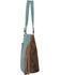 Image #3 - Trinity Ranch by Montana West Women's Cowhide Concealed Carry Tote, Turquoise, hi-res