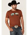 Image #1 - Dale Brisby Men's Sunglasses Graphic Short Sleeve Tee, Rust Copper, hi-res