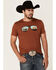 Image #1 - Dale Brisby Men's Sunglasses Graphic Short Sleeve Tee  , Rust Copper, hi-res