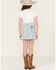 Image #3 - Wrangler Girls' Bandana Print Denim Skirt, Blue, hi-res