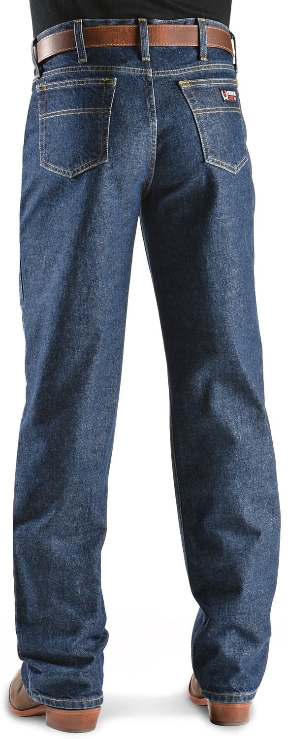 Image #1 - Men's Cinch &reg; Jeans White Label Flame Resistant - 38" inseam, Denim, hi-res