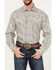 Image #3 - Roper Men's Amarillo Paisley Print Long Sleeve Pearl Snap Western Shirt, Brown, hi-res