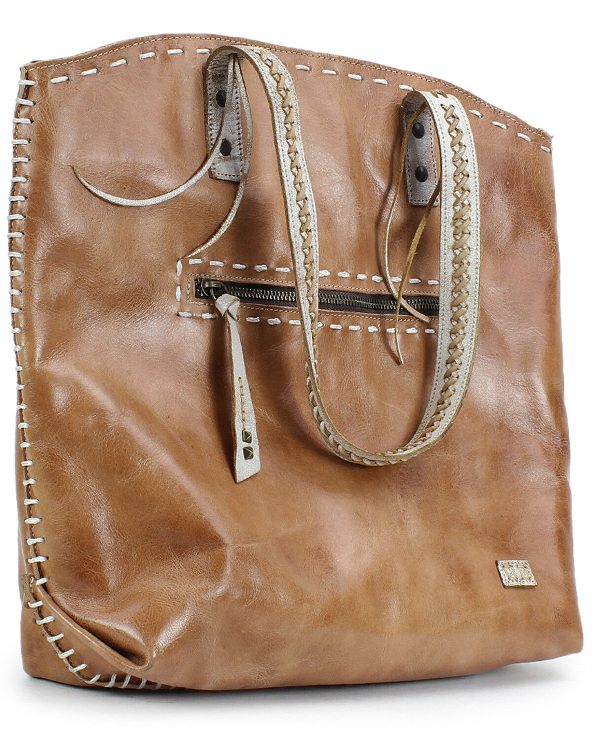 Image #2 - Bed Stu Women's Barra II Tote Bag, Distressed Brown, hi-res