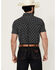 Image #4 - Panhandle Men's Medallion Print Short Sleeve Snap Performance Stretch Western Shirt, , hi-res