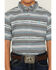 Image #3 - Ariat Boys' Serape Striped Short Sleeve Button-Down Western Shirt, Multi, hi-res