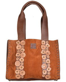 STS Ranchwear Women's Sheridan Flower Handbag, Brown, hi-res