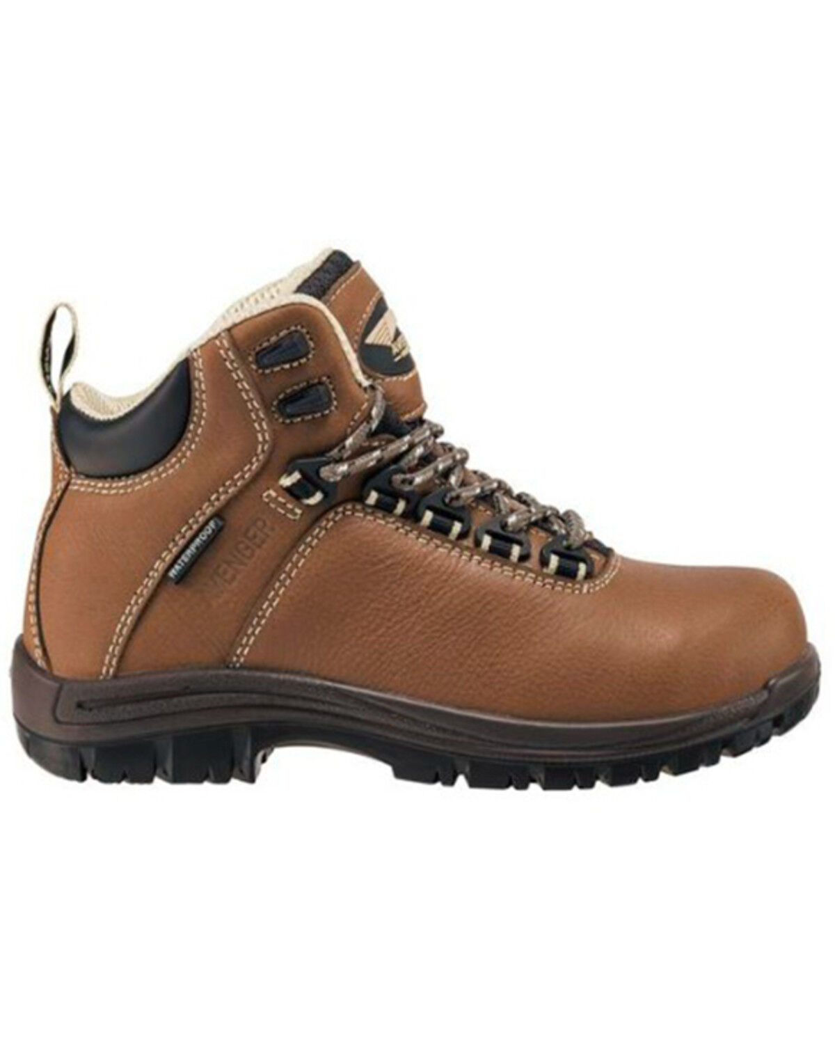 Image #2 - Avenger Women's Breaker Mid 6" Lace-Up Work Boot - Composite Safety Toe, Tan, hi-res