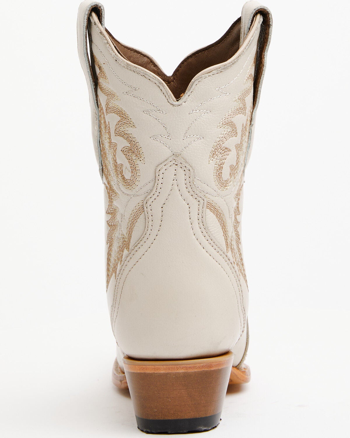 Image #5 - Circle G Women's Triad Ankle Western Boots - Snip Toe, Ivory, hi-res