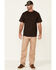 Image #2 - Hawx Men's Forge Short Sleeve Work Pocket T-Shirt , Dark Brown, hi-res
